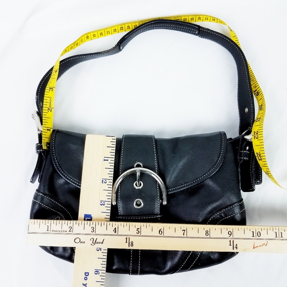 Coach Soho Flap Bag Purse Black H040-9247 Handbag - Picture 5 of 8